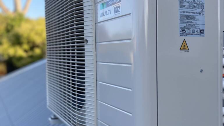 Project –  Daikin split system installation at Manly.