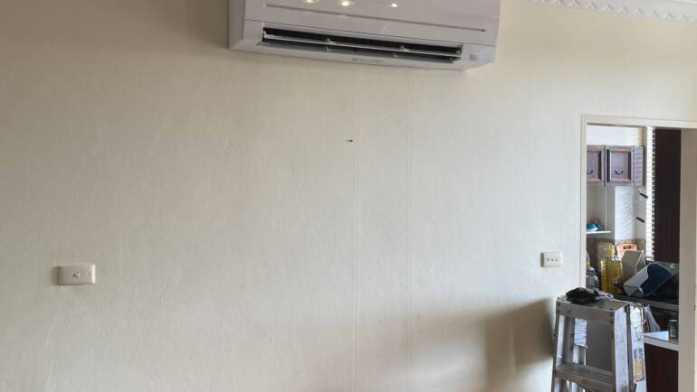 Project – Mitsubishi Electric split system installation at Cammeray.