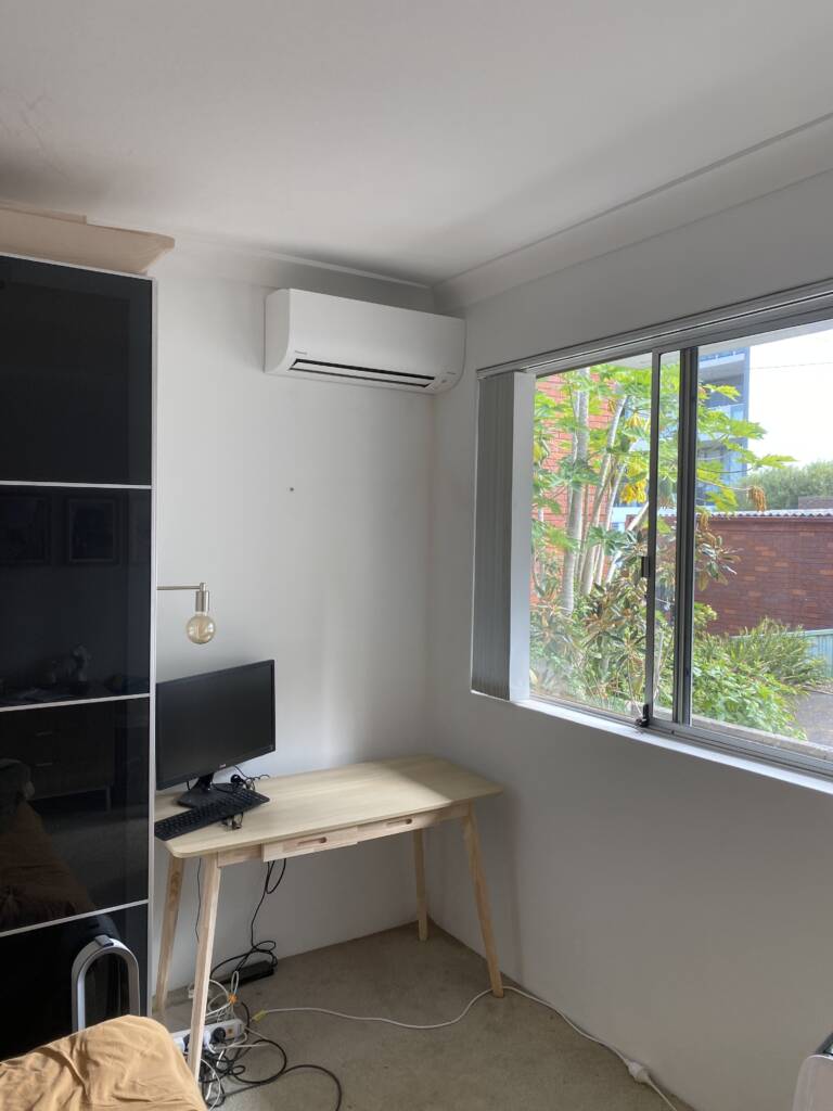 Daikin split system installed in apartment at Cremorne