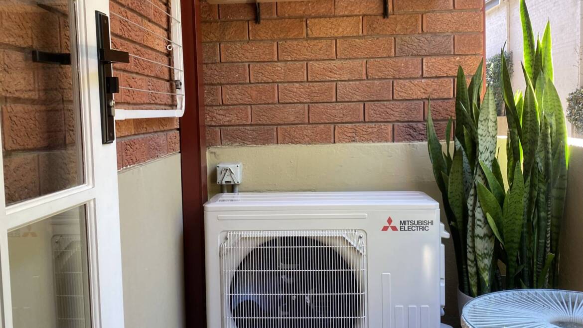 Project – Mitsubishi wall mounted split system installation at Mosman