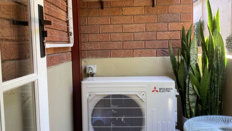 Project – Mitsubishi wall mounted split system installation at Mosman