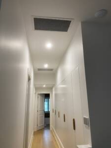 Air intake for a ducted system installed in a house at Neutral Bay