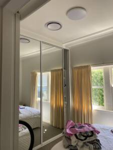 ceiling vent installed in a bedroom at Seaforth